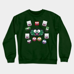 Cute Poker Elements Crewneck Sweatshirt